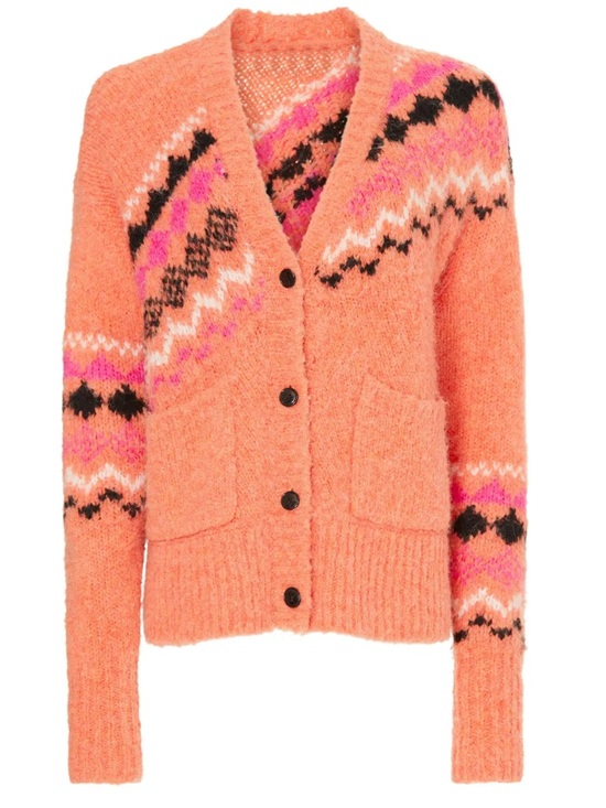 Derek Lam Sweaters - Derek Lam 10 Crosby Orange Cottagecore Alpaca & Wool Blend Cardigan Size Small